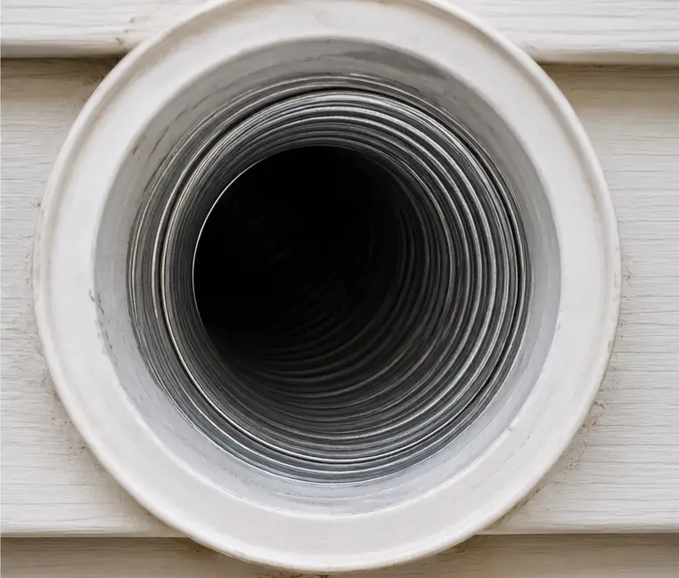 dryer vent after cleaning