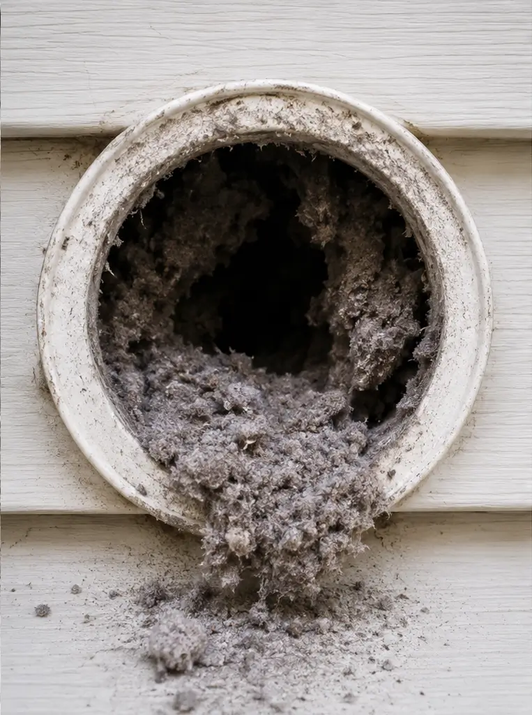 dryer vent before cleaning